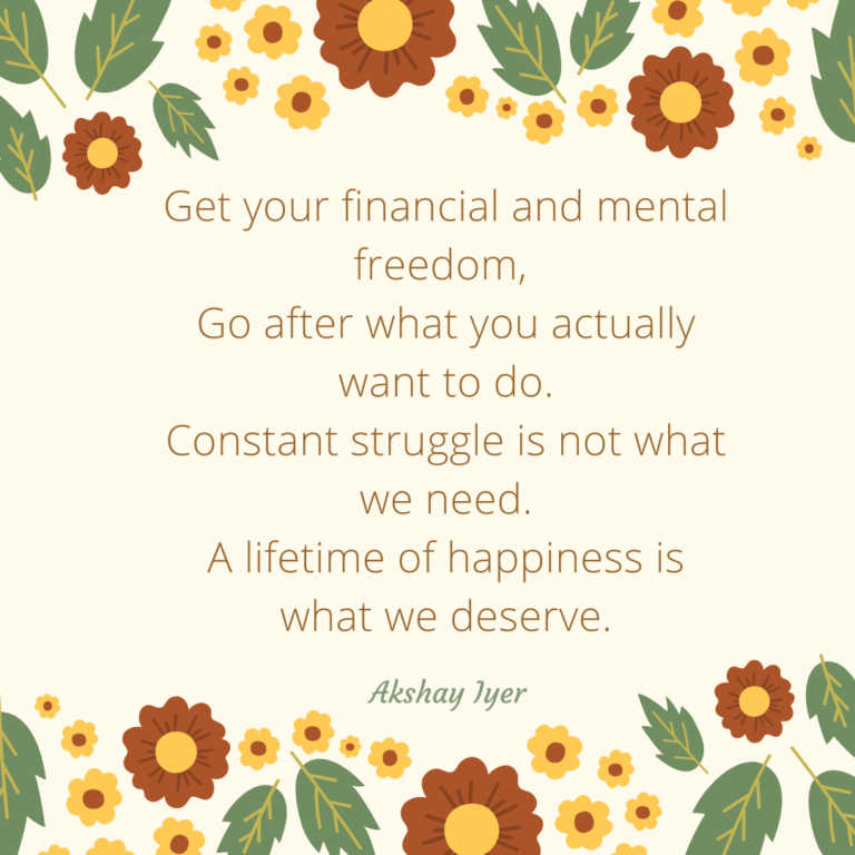 Read more about the article Freedom | Financial & Mental Well-being
